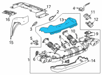 OEM Chevrolet Corvette Heat Shield Diagram - 84680152