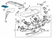 OEM 2020 Chevrolet Corvette Heat Shield Diagram - 84926405