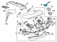 OEM 2021 Chevrolet Corvette Front Hanger Diagram - 12690919