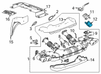 OEM 2021 Chevrolet Corvette Heat Shield Diagram - 84240181