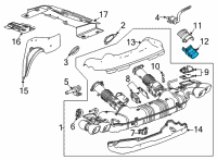 OEM Chevrolet Corvette Heat Shield Diagram - 84240181