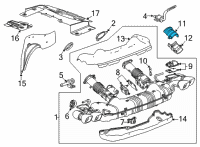 OEM 2022 Chevrolet Corvette Heat Shield Diagram - 84240180