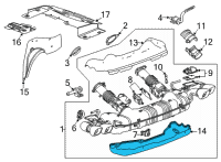 OEM Chevrolet Corvette Heat Shield Diagram - 84680153
