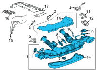 OEM 2022 Chevrolet Corvette Muffler & Pipe Diagram - 84896576