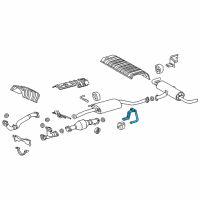 OEM 2021 Lexus RX350 Bracket Assembly, Exhaust Diagram - 17570-0P011