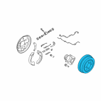 OEM Nissan Versa Drum-Brake Diagram - 43206-ET00A