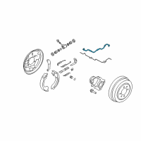 OEM 2012 Nissan Versa Sensor Assembly-Anti SKID, Rear Diagram - 47901-EL00A