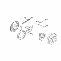 OEM Tube Assy-Brake Rear, LH Diagram - 46316-EM30A