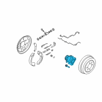 OEM 2008 Nissan Versa Hub Assy-Rear Diagram - 43202-1YP0A