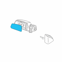 OEM Kia Rio Outside Rear View Mirror & Holder Assembly, Left Diagram - 876111E500