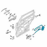 OEM 2021 Infiniti QX50 Controller-Lock & Remote, Rear Door RH Diagram - 82500-5NA0B