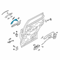 OEM 2020 Infiniti QX50 Grip-Outside Handle, Rh Diagram - 82640-5NA0A