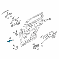 OEM 2020 Infiniti QX50 Link-Door Stopper Diagram - 80430-5NA0A