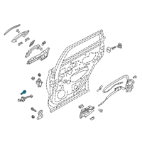 OEM Nissan Rogue Bolt Diagram - 80498-40U0B