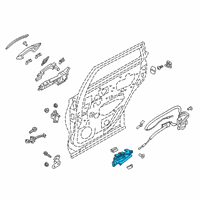 OEM Infiniti Handle Assy-Door Inside, Rh Diagram - 80670-5NA0A