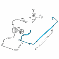 OEM Chevrolet Express 3500 Pressure Hose Diagram - 84100628