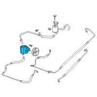 OEM 2017 Chevrolet Express 3500 Power Steering Pump Diagram - 23486816