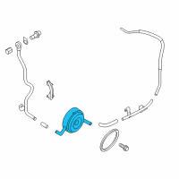 OEM 2016 Nissan Maxima Cooler Assembly-Oil Diagram - 21305-9N00A