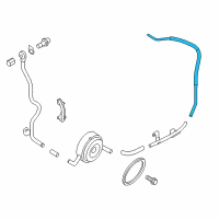 OEM 2021 Nissan Maxima Hose Water Diagram - 21306-JA13B