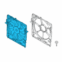 OEM 2014 BMW X6 Fan Housing Diagram - 17-42-8-618-242