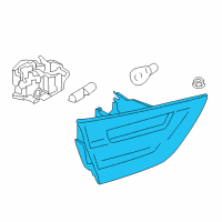 OEM 2017 BMW 340i GT xDrive Rear Light In Trunk Lid, Left Diagram - 63-21-7-417-475