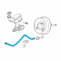 OEM Pontiac Hose Asm-Power Brake Booster Vacuum Diagram - 15855993
