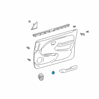 OEM 2001 Toyota 4Runner Armrest Base Diagram - 74231-35160-C0