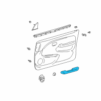 OEM 2000 Toyota 4Runner Armrest Assy, Front, RH Diagram - 74210-35080-B1