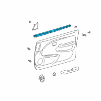 OEM 1998 Toyota 4Runner Inner Weatherstrip Diagram - 68171-35030