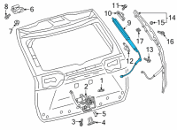 OEM Toyota Corolla Cross Lift Cylinder Diagram - 68910-0A030