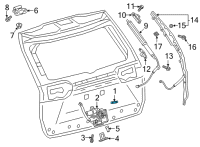 OEM 2022 Toyota Highlander Tail Gate Switch Diagram - 84966-0R010