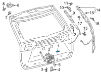 OEM Toyota Corolla Cross Tail Gate Switch Diagram - 84966-0R010