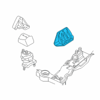 OEM Chrysler Prowler Bracket-Transmission Case Mounting Diagram - 4725363AB