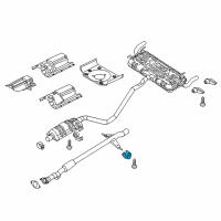 OEM Chrysler 200 Hanger-Exhaust Diagram - 68210059AB