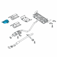 OEM Jeep Cherokee Shield-Floor Pan Diagram - 68156468AB