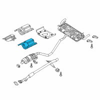 OEM 2018 Jeep Cherokee Shield-Floor Pan Diagram - 68307448AA