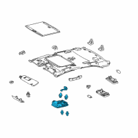 OEM 2011 Lexus HS250h Lamp Assy, Map Diagram - 81260-75050-A0