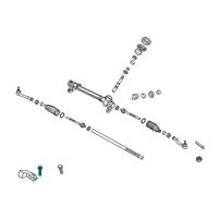 OEM Hyundai Elantra Bolt Diagram - 11403-06106-K