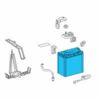OEM 2013 Lexus CT200h Battery Diagram - 28800-21171