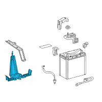 OEM 2015 Toyota Prius Battery Tray Diagram - 74440-47030