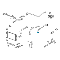 OEM 2014 Cadillac SRX Upper Hose Clamp Diagram - 90572593