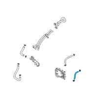 OEM 2020 Hyundai Tucson Hose Assembly-Oil Cooling Diagram - 25425-D3501