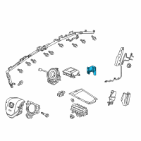 OEM Honda Civic Sensor Assy., FR. Crash Diagram - 77930-TR0-B11