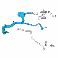 OEM Cadillac ELR Inlet Hose Diagram - 23116557