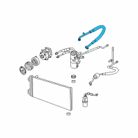 OEM Lincoln Mark LT AC Hose Diagram - 8L3Z-19867-D