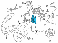OEM BMW i3 Disc Brake Pad Repair Kit Diagram - 34-21-6-859-917