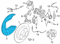 OEM 2016 BMW X1 Protection Plate Diagram - 34-20-6-799-740