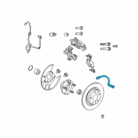 OEM 2009 Ford Fusion Brake Hose Diagram - 7E5Z-2A442-A