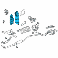 OEM 2017 Honda Civic Converter Assembly Diagram - 18150-5AA-L00