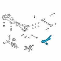 OEM 2014 Hyundai Sonata Arm Assembly-Rear Trailing Arm, LH Diagram - 55270-3Q000